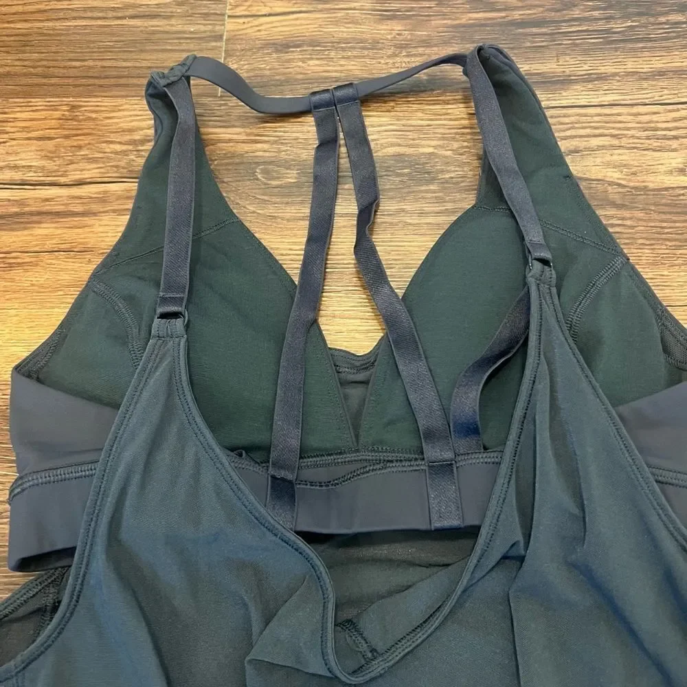Lululemon Grey Workout Tank with Builtin Bra